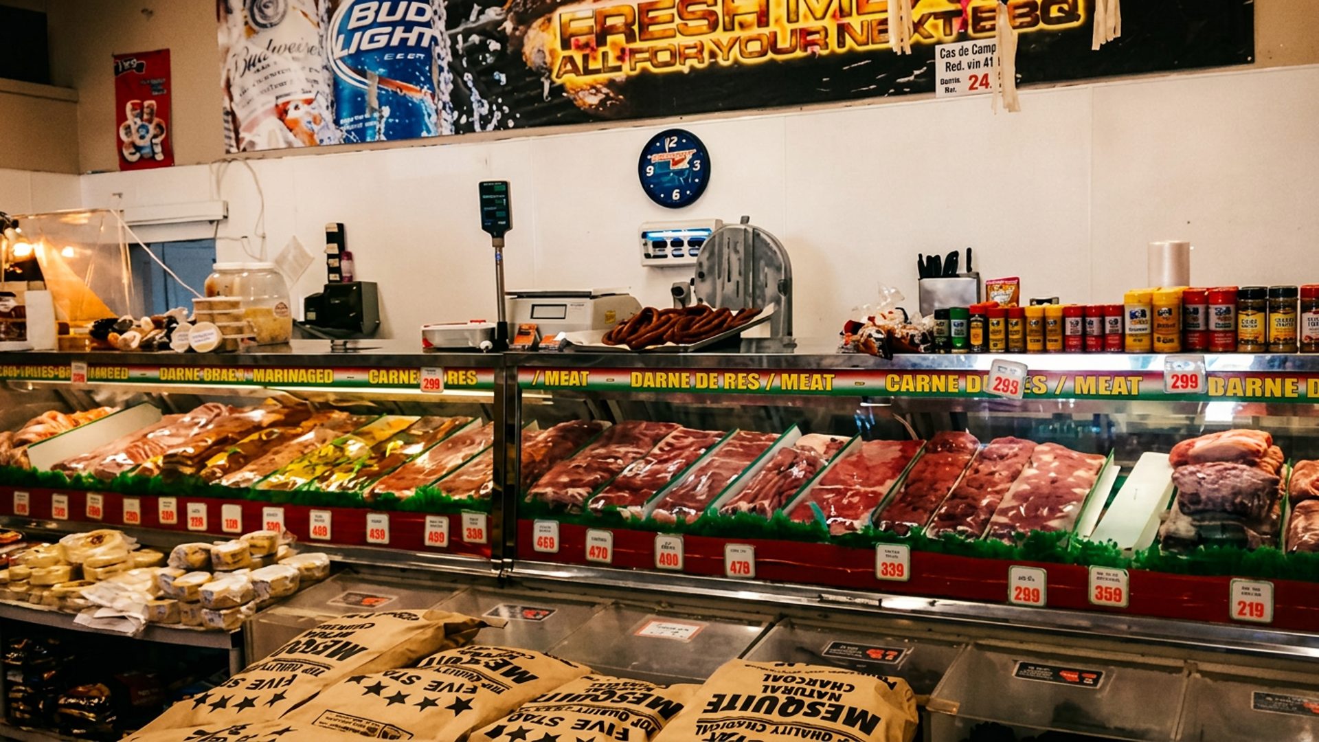 The meat counter