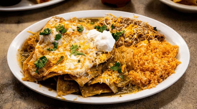 Green Chilaquiles.